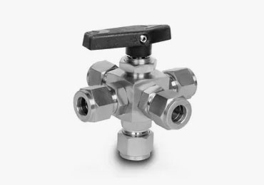 Stainless Steel 904L 5 Way Ball Valve
